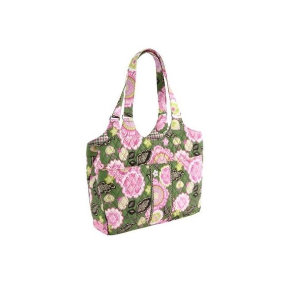 Vera Bradley "Olivia Pink" Laptop Padded Carryall Bag Retired Pattern 3 sec EUC - Picture 11 of 11